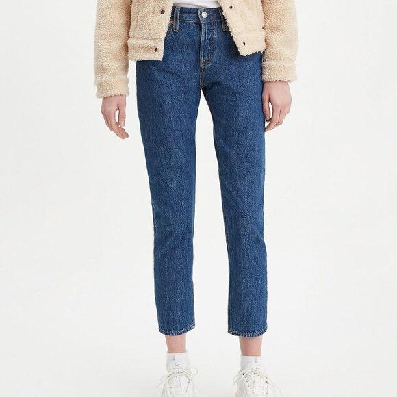 New w/Tags - sz 31 x 28 Levi’s Women’s 501 Taper Fit Jeans in Market Secret Med - Picture 5 of 10